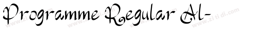 Programme Regular Al字体转换